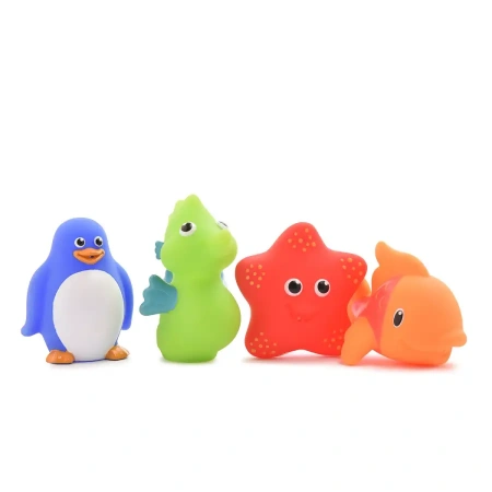 Munchkin игрушки для ванны Морские животные Ocean™, 4шт/уп, 9+